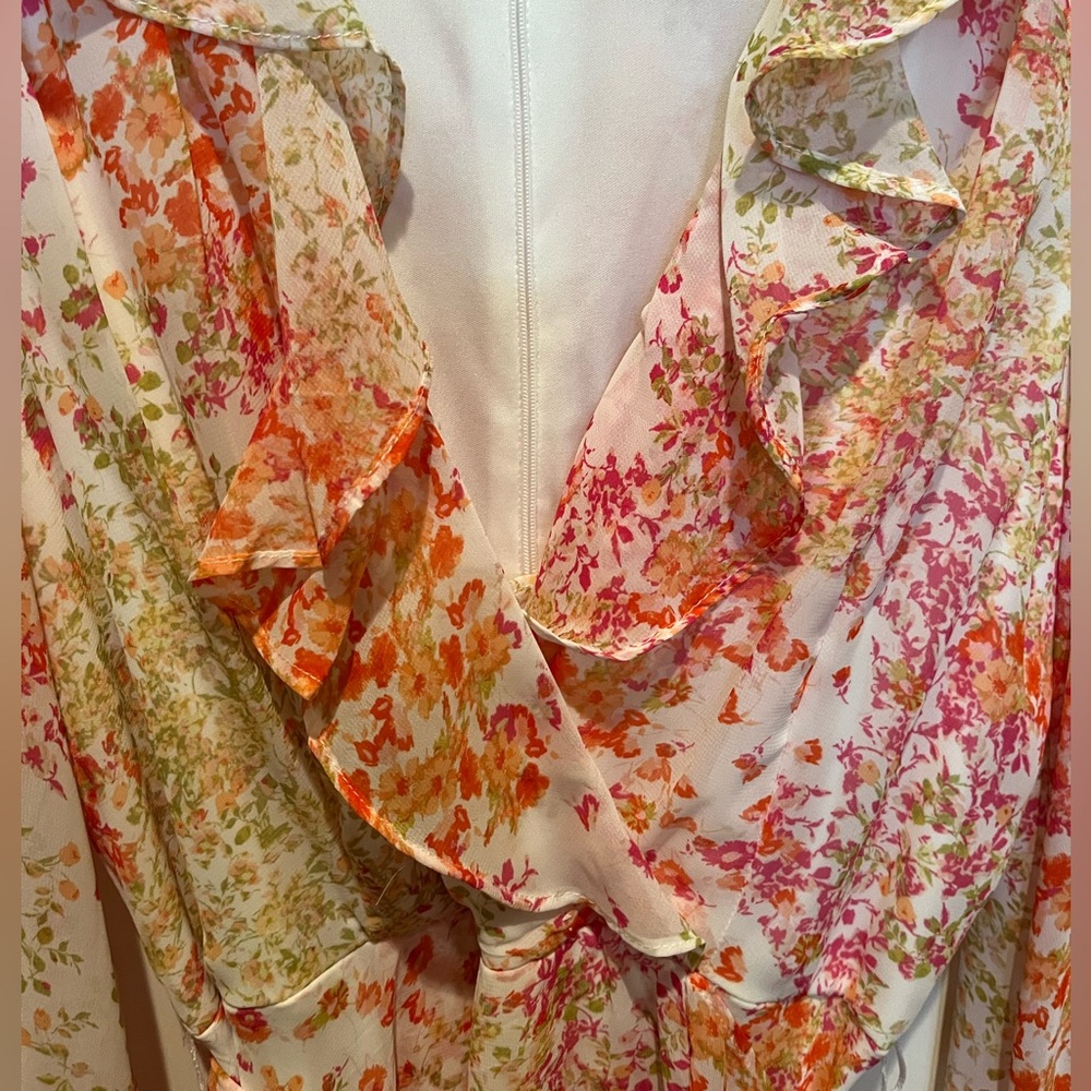 Floral Ruffle Dress - Picture 3 of 10